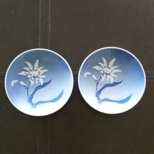 Royal Copenhagen 3612 Floral Trinket Dish Set of 2